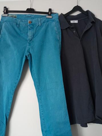 CLOSED broek Clifton + CLOSED polo samen 10€ Mt 32+L beschikbaar voor biedingen