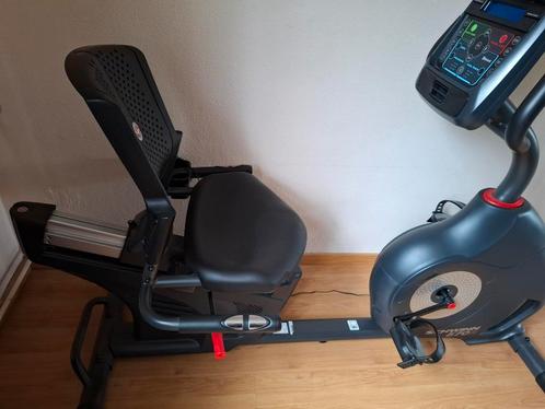 TK zgan Hometrainer/ligfiets Schwinn met Ride social, Sport en Fitness, Fitnessapparatuur, Zo goed als nieuw, Hometrainer, Rug
