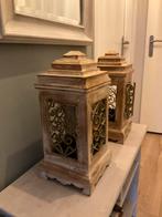 Whitewash houten decoratie, Ophalen, Zo goed als nieuw