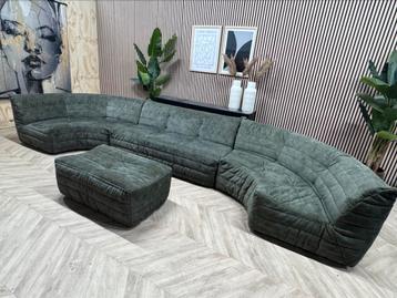 ZGAN WOOOD Modulaire Exlusive BAG Hoekbank - Groen - 435cm beschikbaar voor biedingen