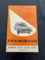 Handleiding boekje vraagbaak Honda Civic 1973 1978, Ophalen of Verzenden
