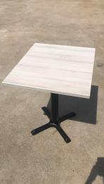 horeca tafel 73 stuks middenpoot zwart afm. 60x70 cm NIEUW, Ophalen