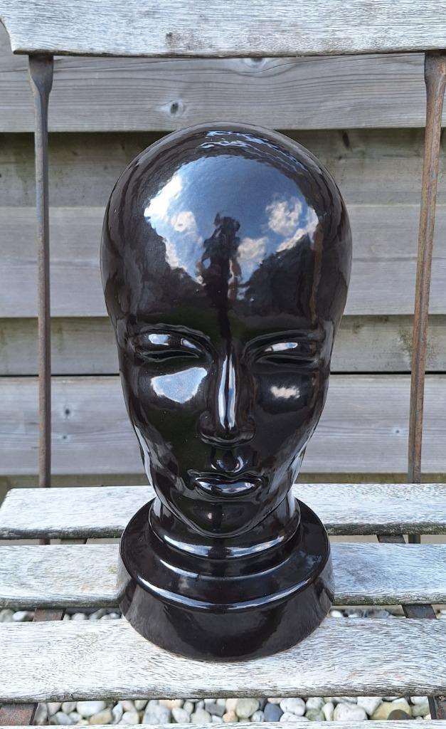 Prachtig keramisch Scheurich West Germany mannequin hoofd., Verzamelen, Retro, Huis en Inrichting, Ophalen of Verzenden