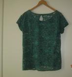 Groen kanten tuniek L, Ophalen of Verzenden, Zo goed als nieuw, Maat 46/48 (XL) of groter, Groen