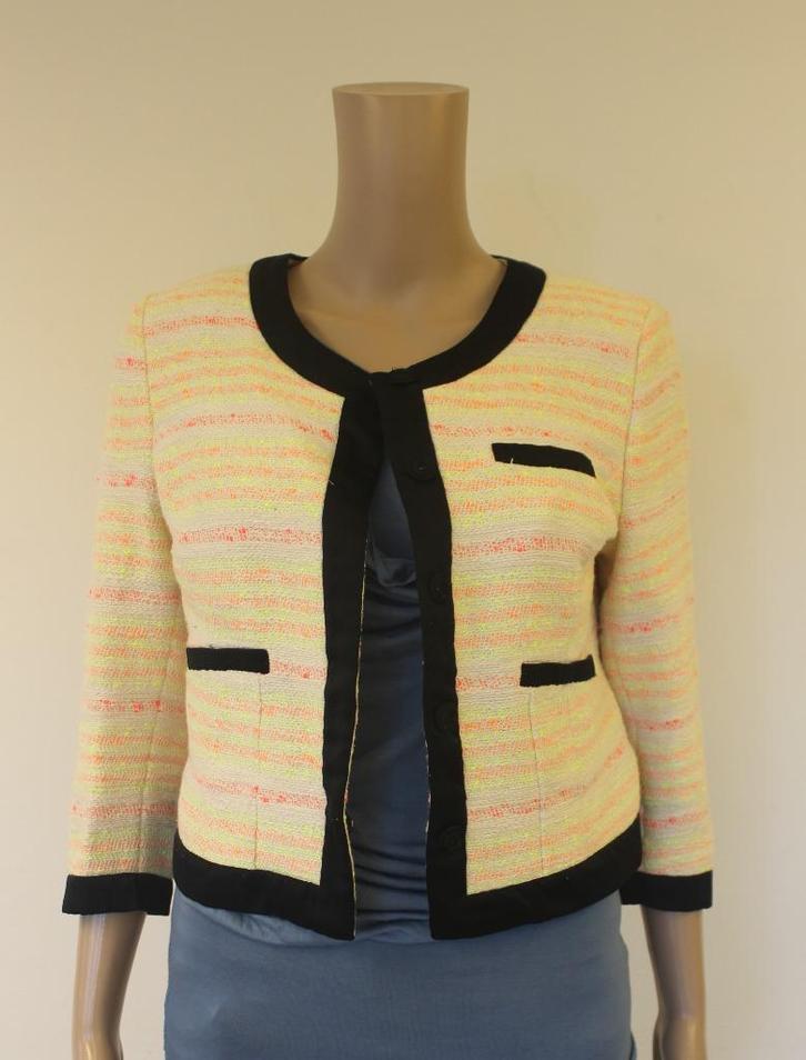 Supertrash bont jasje maat 40, Kleding | Dames, Jasjes, Kostuums en Pakken, Zo goed als nieuw, Jasje, Maat 38/40 (M), Beige, Ophalen of Verzenden