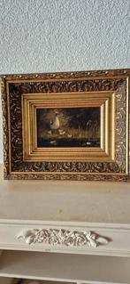 Schilderij Eend met Kuikens in Lijst, Ophalen of Verzenden