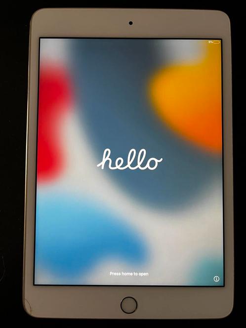 iPad Mini 4 - 128 GB - goud, Computers en Software, Apple iPads, Gebruikt, Apple iPad Mini, Wi-Fi, 8 inch, 128 GB, Goud, Ophalen of Verzenden