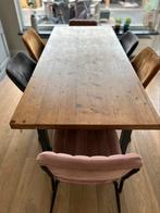 Mooie robuuste houten tafel, Ophalen, Gebruikt, 50 tot 100 cm, Vijf personen of meer