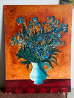 C. Cousin - Stilleven met irissen, Antiek en Kunst, Kunst | Schilderijen | Klassiek, Ophalen of Verzenden