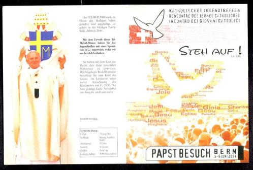 Penning 5 euro Munt ter ere van de Paus bezoek aan Zwitserl, Postzegels en Munten, Penningen en Medailles, Overige materialen