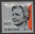 Suriname 1973 603 Regeringsjubileum, Postfris, Postzegels en Munten, Postzegels | Suriname, Ophalen of Verzenden, Postfris