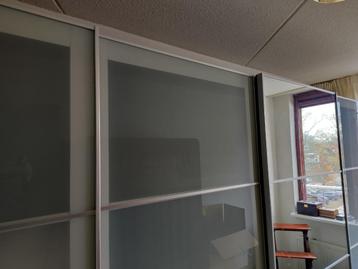 IKEA PAX DUBBELE KLEDINGKAST MEHAMN/AULI GLAS/SPIEGEL - afbeelding 5