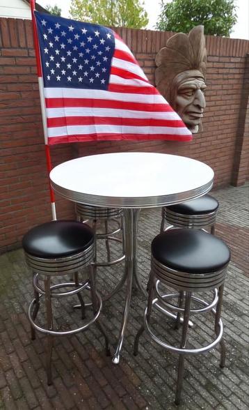 FIFTIES SIXTIES AMERIKAANSE BARKRUKKEN BEL AIR BAR TAFEL   beschikbaar voor biedingen