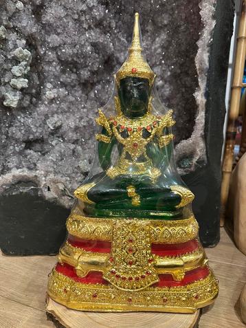 Thaise Boeddha Beeld – Smaragdgroene Boeddha replica (47 cm) beschikbaar voor biedingen