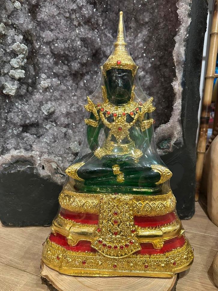 Thaise Boeddha Beeld – Smaragdgroene Boeddha replica (47 cm), Huis en Inrichting, Woonaccessoires | Boeddhabeelden, Nieuw, Ophalen