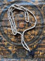 Unieke Tibetaanse schedel mala van bot kapala, Ophalen of Verzenden, Zo goed als nieuw, Sieraad