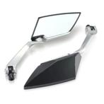 Nieuwe universele zwarte  of carbonlook motor spiegels, Motoren, Verzenden, Nieuw, Vertrieb@wenco.de, Grafenberger allee 277