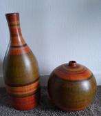 Set van 2 Grote Vazen, Ophalen, Overige kleuren, Aardewerk of Porselein, Zo goed als nieuw