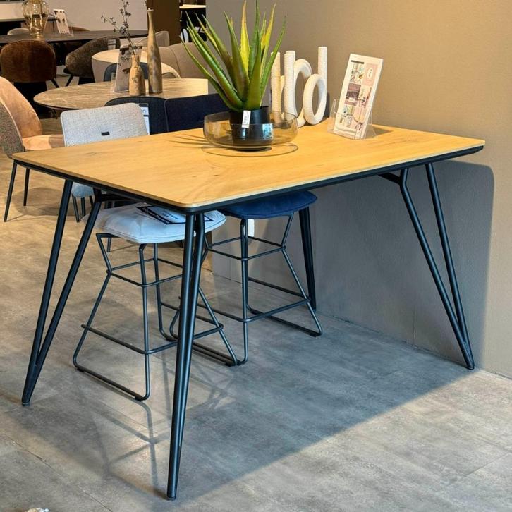 Xooon Bartafel VIK 140 cm Eikenhout, Huis en Inrichting, Tafels | Statafels, Nieuw, Ophalen
