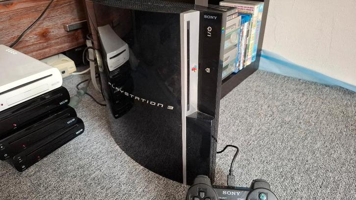 PS3 phat 40GB met 18 spellen, Spelcomputers en Games, Spelcomputers | Sony PlayStation 3, Gebruikt, Phat, 40 GB, Met 1 controller