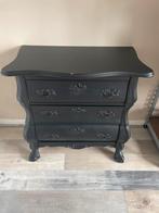 Zwart buik kastje, Huis en Inrichting, Ophalen, Gebruikt, 50 tot 100 cm, 3 of 4 laden