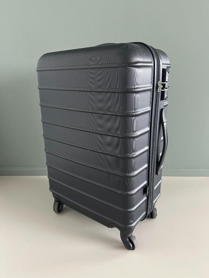 HEMA koffer ABS met TSA 41x26x63 Zwart, Sieraden, Tassen en Uiterlijk, Koffers, Gebruikt, Hard kunststof, 60 tot 70 cm, 35 tot 45 cm