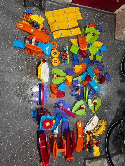 2x Vtech Toet Toet Auto's Racecircuit, Kinderen en Baby's, Speelgoed | Vtech, Zo goed als nieuw, Ophalen of Verzenden