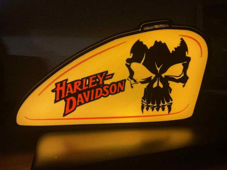 Harley Davidson tank lamp, Verzamelen, Merken en Reclamevoorwerpen, Nieuw, Lichtbak of (neon) lamp, Ophalen of Verzenden