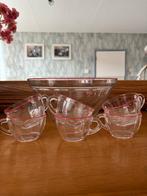Vintage Duralex Punch Bowl Set - 7 Delig, Ophalen of Verzenden