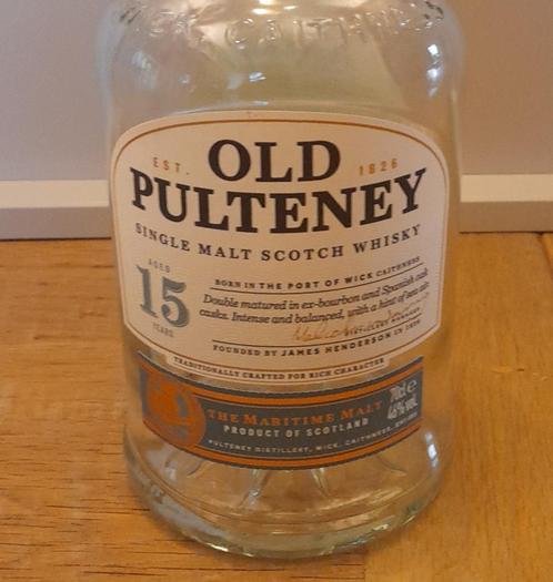 Scottish single malt whisky flessen LEEG, Verzamelen, Merken en Reclamevoorwerpen, Nieuw, Ophalen of Verzenden