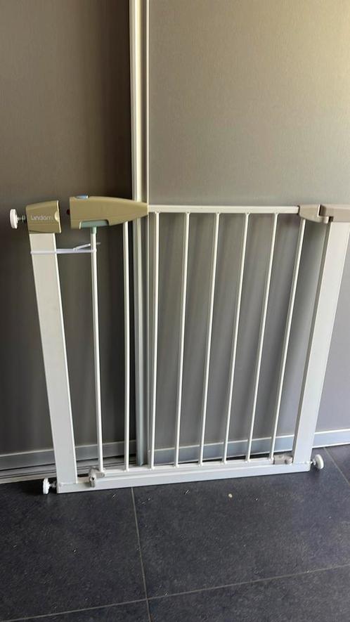Lindam traphekje klemhekje 76-82cm, Kinderen en Baby's, Traphekjes, Zo goed als nieuw, Klemhekje, Metaal of IJzer, minder dan 100 cm