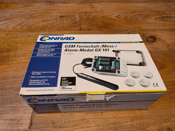 Conrad GSM schakel-, meet- en alarmmodule GX 101, Doe-het-zelf en Verbouw, Elektra en Kabels, Zo goed als nieuw, Overige typen