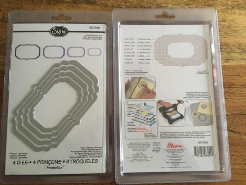 Sizzix framelits :frames, decorative (set van 4 ), Hobby en Vrije tijd, Scrapbooking, Nieuw, Frame of Mal, Sizzix, Ophalen of Verzenden