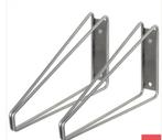 Plankdragers dubbel rvs per set, Ophalen of Verzenden, Nieuw