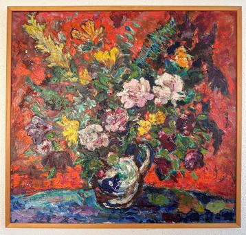Jacobus Doeser (1884-1970) - Bloemstilleven - 83x88 cm beschikbaar voor biedingen