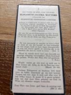 Witters Elisabeth 1875 Loppersom 1932 Groningen x Lammerrs, Verzamelen, Bidprentjes en Rouwkaarten, Ophalen of Verzenden, Bidprentje