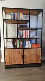 Industriële mango houten kast te koop!, Huis en Inrichting, Ophalen, Met deur(en), 100 tot 150 cm, Zo goed als nieuw