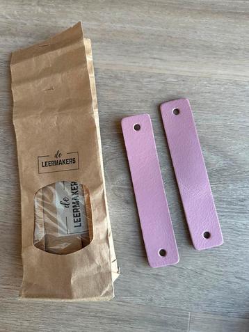 Leren roze handgrepen *nieuw* beschikbaar voor biedingen
