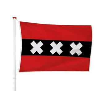 (Nieuw) Vlag Amsterdam 225cm x 150cm beschikbaar voor biedingen