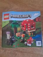 LEGO Minecraft 21179 - Het paddestoelenhuis, Een of twee spelers, Ophalen of Verzenden, Zo goed als nieuw, LEGO