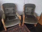 Gratis 2 eiken fauteuils, Huis en Inrichting, Fauteuils, Ophalen, Gebruikt, 75 tot 100 cm, 50 tot 75 cm