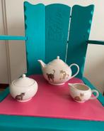 Francien franciens katten theepot roomstel puntgaaf, Ophalen of Verzenden, Zo goed als nieuw, Overige stijlen, Overige typen