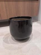 Mica Pablo bloempot - zwart H20 x D25 cm, Ophalen, Nieuw, Rond, 25 tot 40 cm