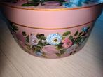 Aanbieding! Unieke geschilderde opbergdoos of hoedendoos, Huis en Inrichting, Ophalen of Verzenden, Nieuw