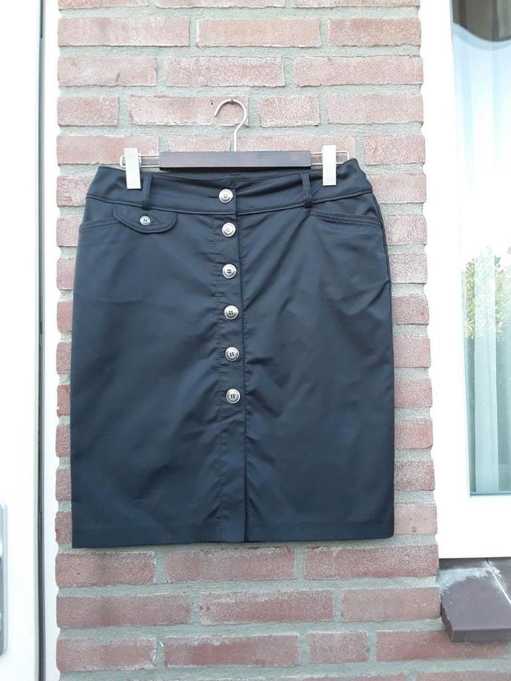 NIEUW! Prachtige elegante rok van OPUS, 40 mooi bewerkt!, Kleding | Dames, Rokken, Nieuw, Maat 38/40 (M), Zwart, Onder de knie