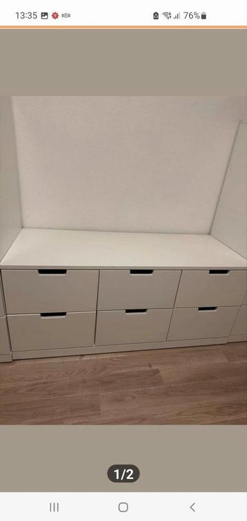 Gezocht dus niet te koop!!!!!!! Nordli kast beschikbaar voor biedingen