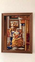 Borduurwerk Johannes Vermeer De liefdesbrief, Huis en Inrichting, Minder dan 50 cm, Overige typen, Ophalen of Verzenden, Zo goed als nieuw