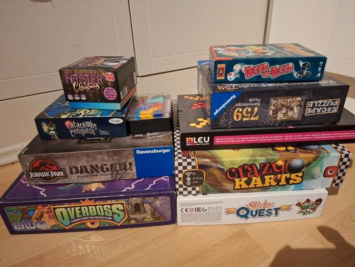 Verschillende bordspellen, Hobby en Vrije tijd, Gezelschapsspellen | Bordspellen, Zo goed als nieuw, Een of twee spelers, Drie of vier spelers