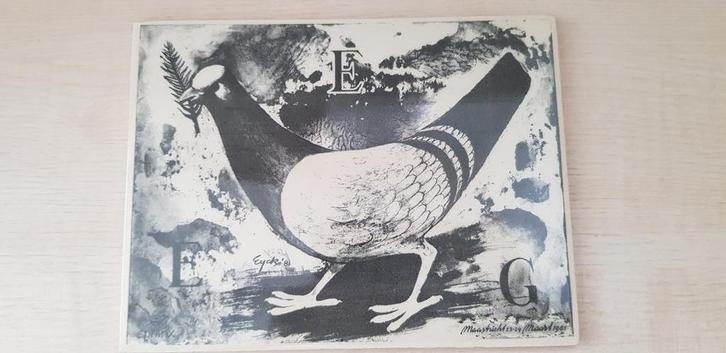 Siertegel vredesduif Charles Eyck, Antiek en Kunst, Antiek | Wandborden en Tegels, Ophalen of Verzenden