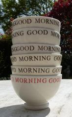 Stoere GOOD MORNING Ontbijt Kommen / Soep Kommen KADO TIP, Huis en Inrichting, Keuken | Servies, Ophalen of Verzenden, Nieuw, Overige stijlen